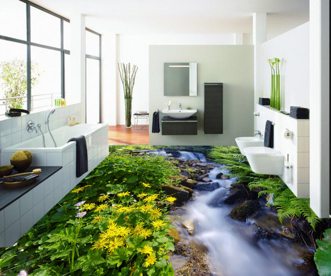 3D Grove 159 Floor Mural Wallpaper AJ Wallpaper 2