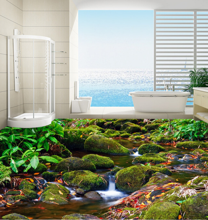3D Deciduous 150 Floor Mural Wallpaper AJ Wallpaper 2