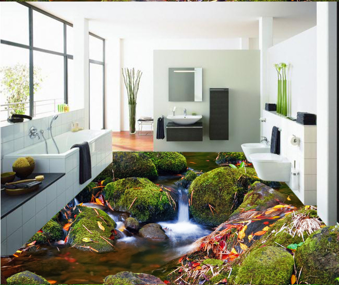 3D Deciduous 150 Floor Mural Wallpaper AJ Wallpaper 2