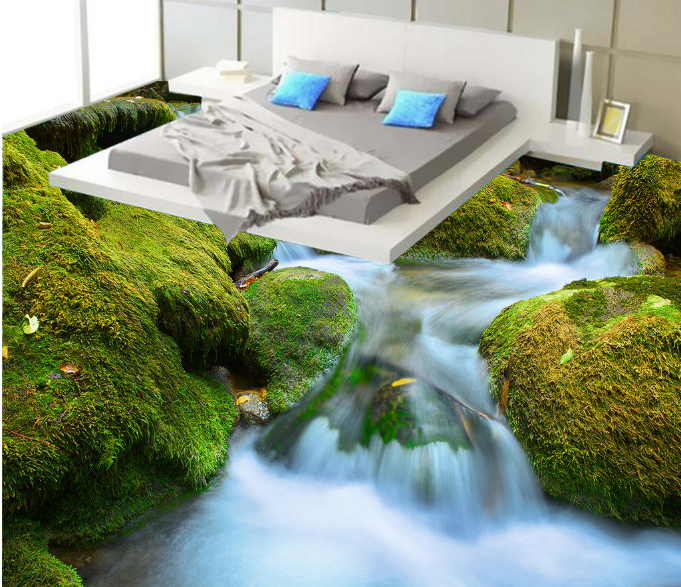 3D Rapids 151 Floor Mural Wallpaper AJ Wallpaper 2