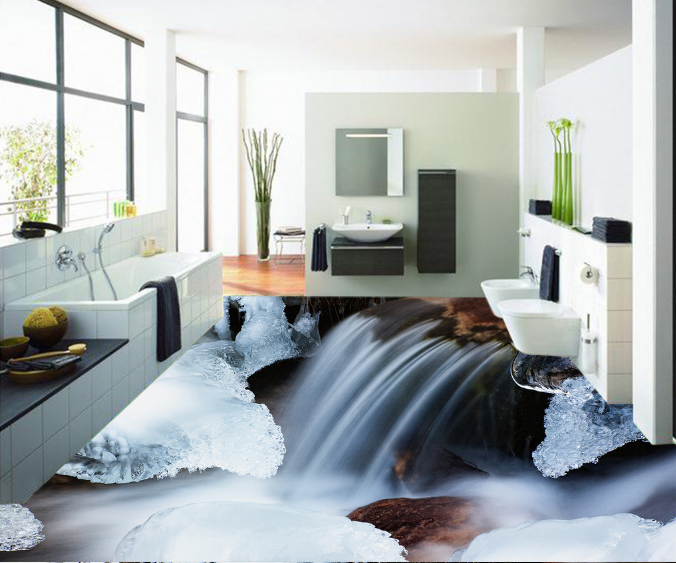 3D Melt 147 Floor Mural Wallpaper AJ Wallpaper 2