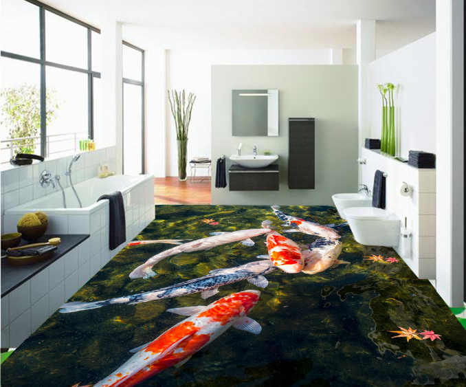 3D Big Fish 142 Floor Mural Wallpaper AJ Wallpaper 2