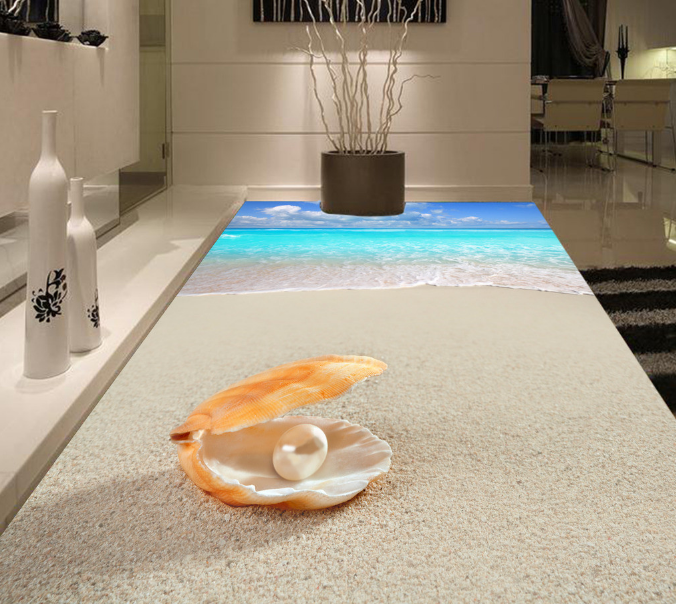 3D Sea Beach 141 Floor Mural Wallpaper AJ Wallpaper 2