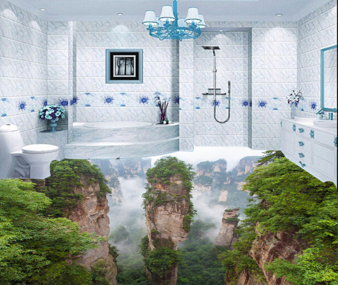 3D Takayama 121 Floor Mural Wallpaper AJ Wallpaper 2