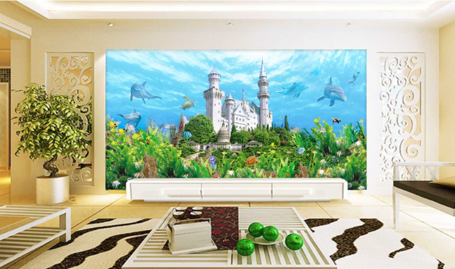 3D Undersea Castle 171 Wallpaper AJ Wallpaper