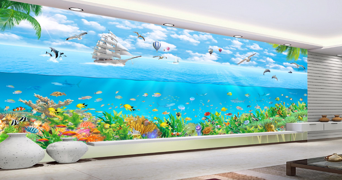 3D Ship Coral 183 Wallpaper AJ Wallpaper