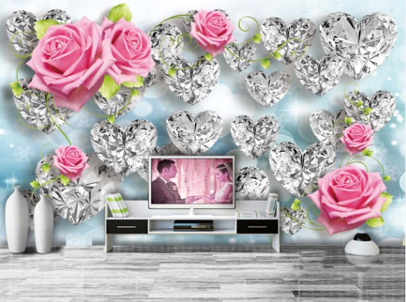 3D Love Crystal 193 Wallpaper AJ Wallpaper