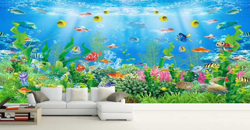 3D Sea Grass Bubble 198 Wallpaper AJ Wallpaper
