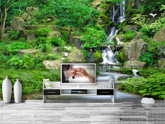 3D Crowned Crane 204 Wallpaper AJ Wallpaper