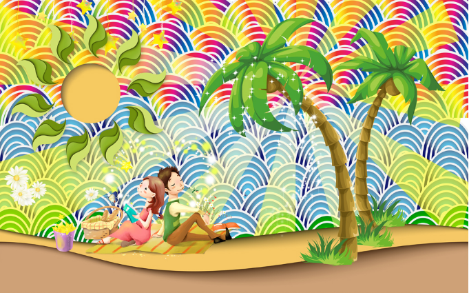 3D Pleasent Dating Wallpaper AJ Wallpaper