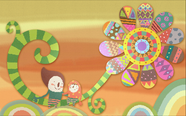 3D Flower Swing Wallpaper AJ Wallpaper