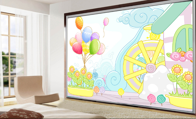 3D Bright Lovely Patterns Wallpaper AJ Wallpaper