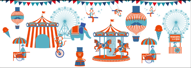 3D Animal Amusement Park Wallpaper AJ Wallpaper