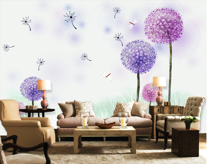 3D Dancing Dandelions Wallpaper AJ Wallpaper