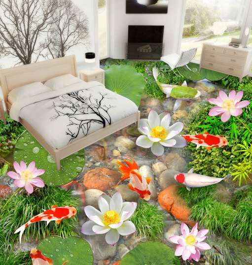 3D Stream 070 Floor Mural Wallpaper AJ Wallpaper 2