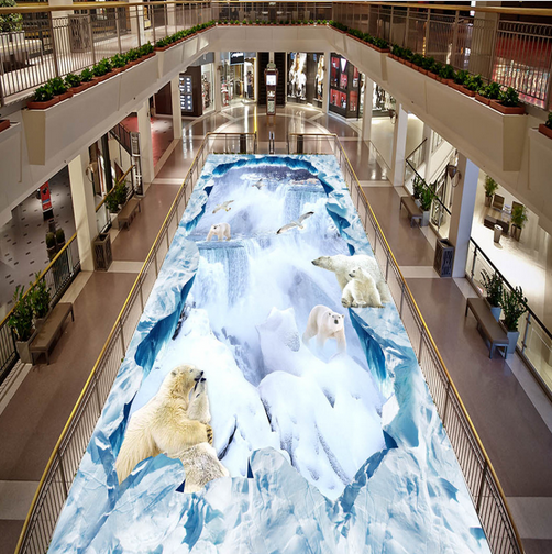 3D Mother Bear 124 Floor Mural Wallpaper AJ Wallpaper 2