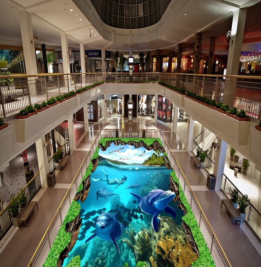 3D Seagull 092 Floor Mural Wallpaper AJ Wallpaper 2