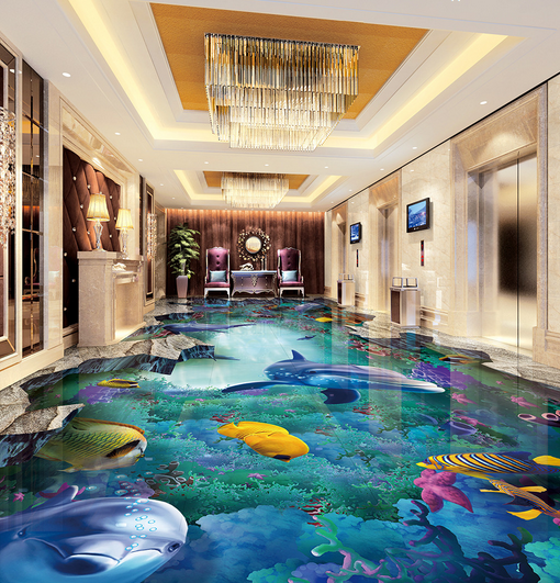 3D Undersea Creatures 073 Floor Mural Wallpaper AJ Wallpaper 2