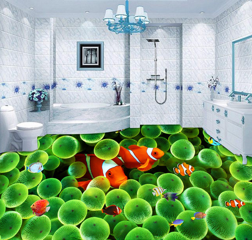 3D Seaweed 099 Floor Mural Wallpaper AJ Wallpaper 2