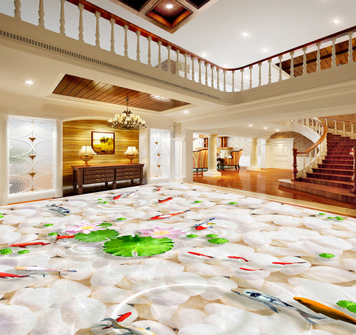 3D Water Pattern 100 Floor Mural Wallpaper AJ Wallpaper 2