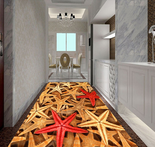 3D Starfish Heap 090 Floor Mural Wallpaper AJ Wallpaper 2