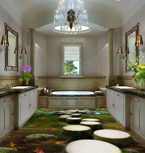 3D Tree Stump 071 Floor Mural Wallpaper AJ Wallpaper 2