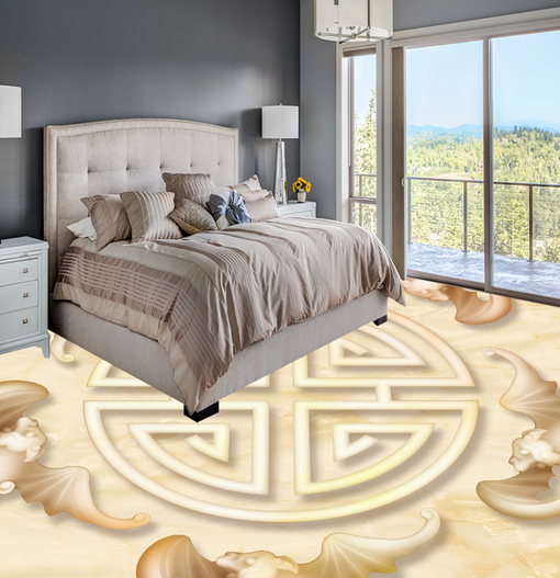 3D Line 101 Floor Mural Wallpaper AJ Wallpaper 2