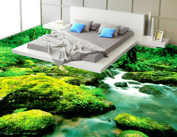 3D Forest 217 Floor Mural Wallpaper AJ Wallpaper 2