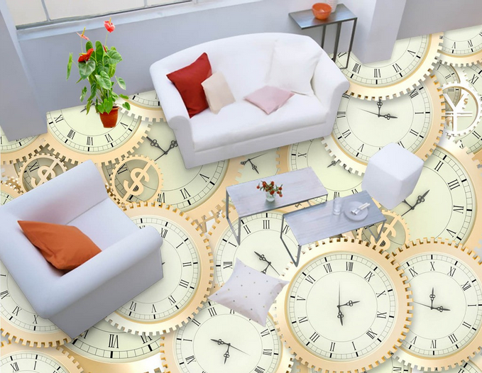 3D Watch 036 Floor Mural Wallpaper AJ Wallpaper 2