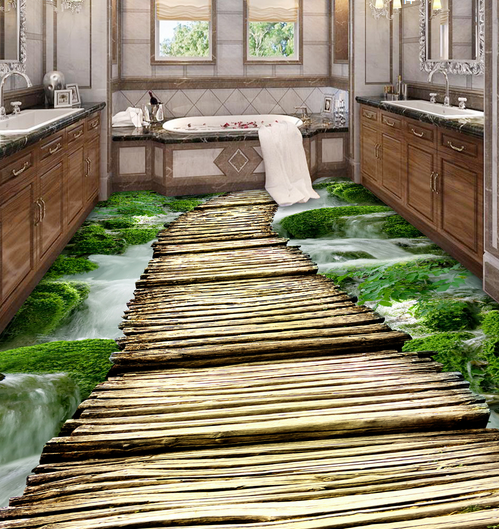 3D Wooden Board 057 Floor Mural Wallpaper AJ Wallpaper 2