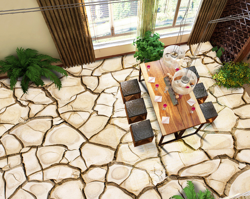 3D Dryness 022 Floor Mural Wallpaper AJ Wallpaper 2