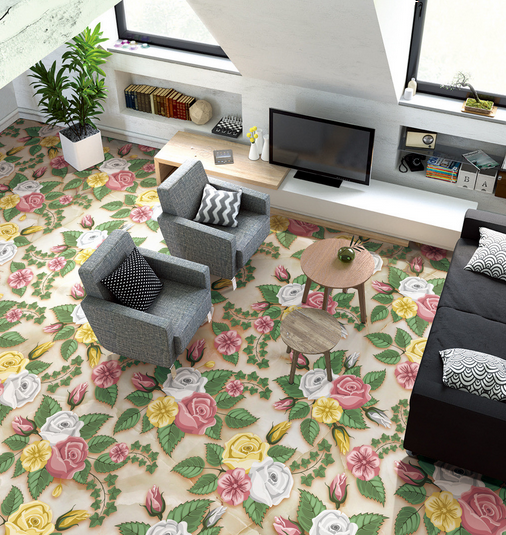 3D Bloom 047 Floor Mural Wallpaper AJ Wallpaper 2