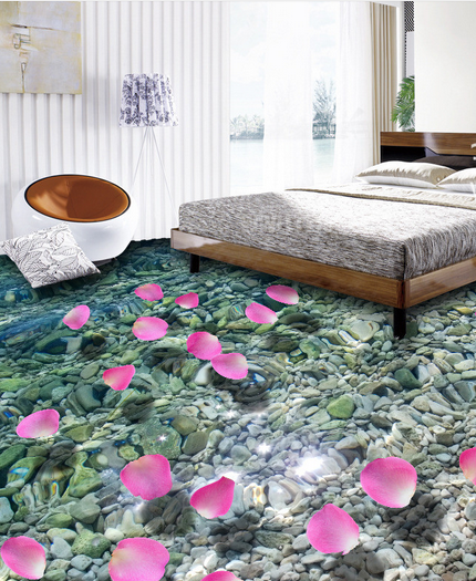 3D Flower Petals 010 Floor Mural Wallpaper AJ Wallpaper 2