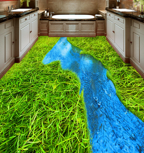 3D Greenland River 027 Floor Mural Wallpaper AJ Wallpaper 2