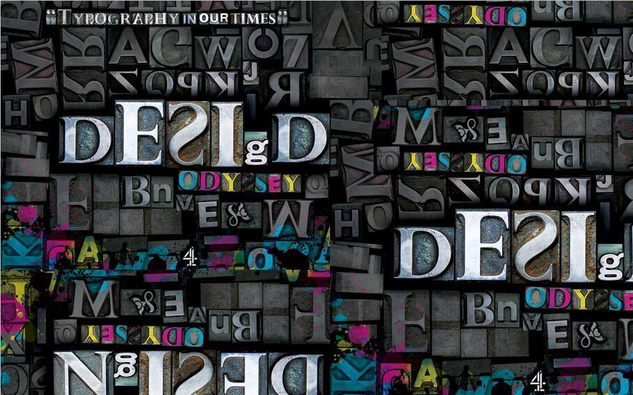 3D Text sculpture black Wallpaper AJ Wallpaper 1