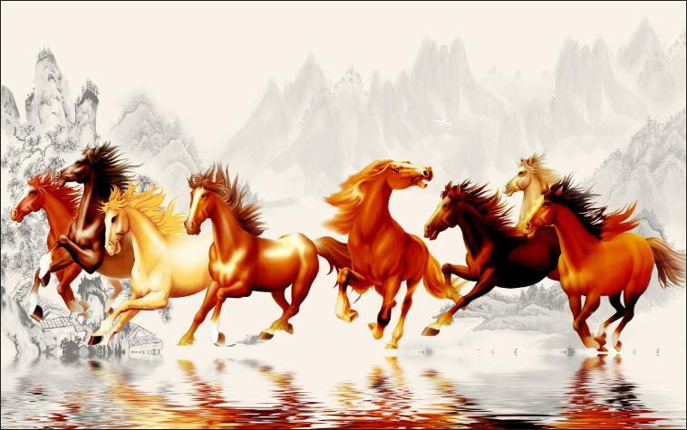 3D Animal horse run Wallpaper AJ Wallpaper 1
