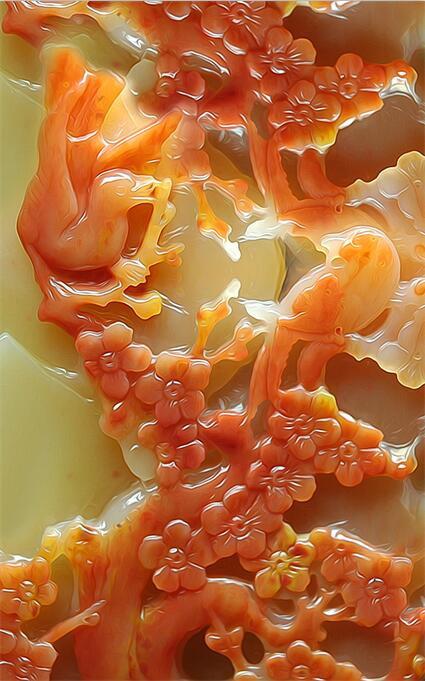 3D Flower texture floral stone Wallpaper AJ Wallpaper 1