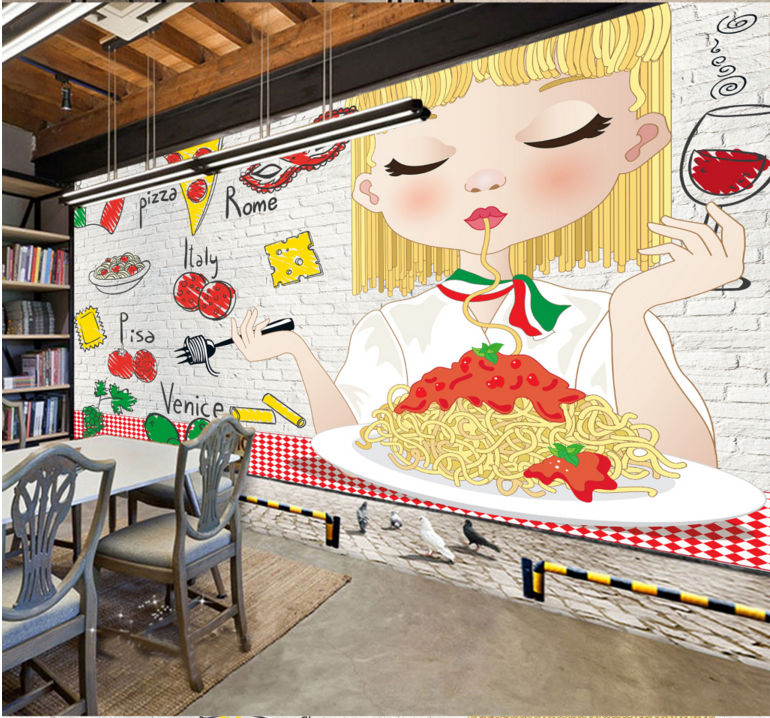 3D Eating Noodles 259 Wallpaper AJ Wallpaper