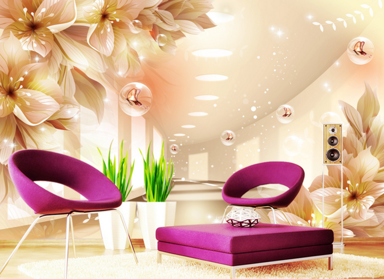 3D Bubble Flower 256 Wallpaper AJ Wallpaper