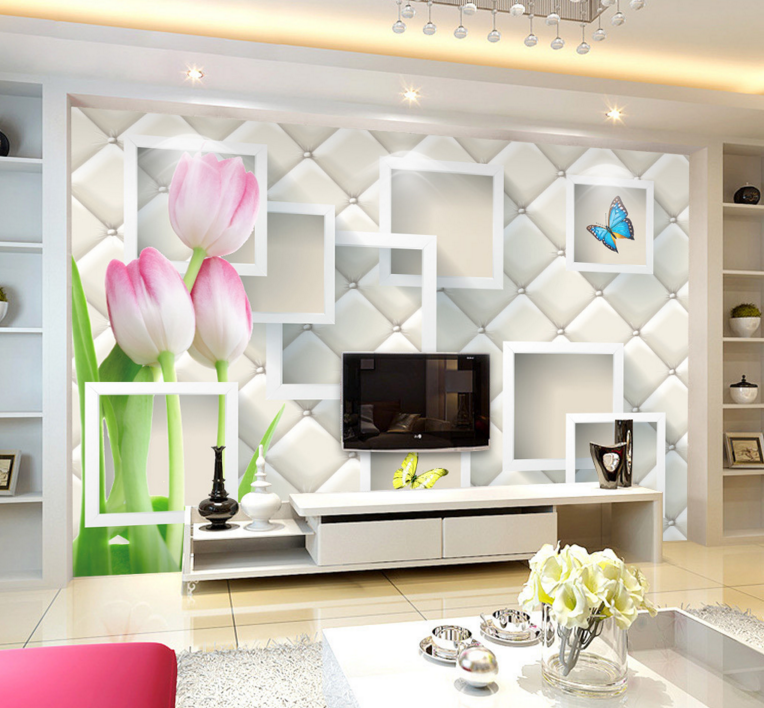 3D Fragrant Butterfly 231 Wallpaper AJ Wallpaper