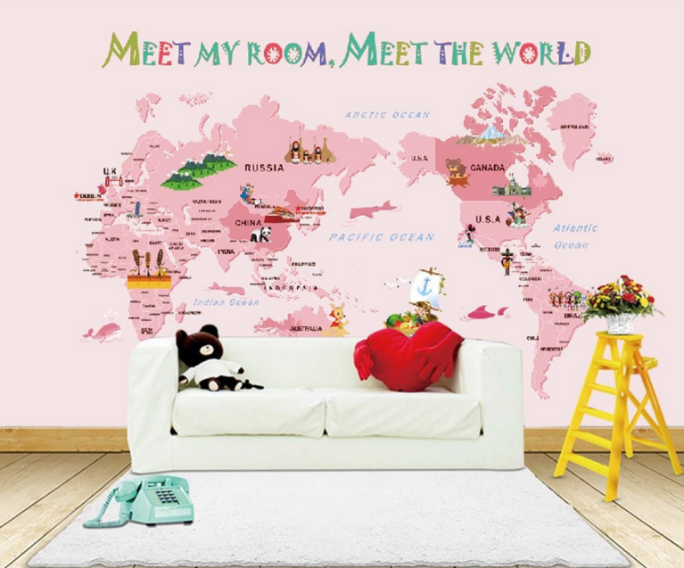 3D Lovely Map 225 Wallpaper AJ Wallpaper