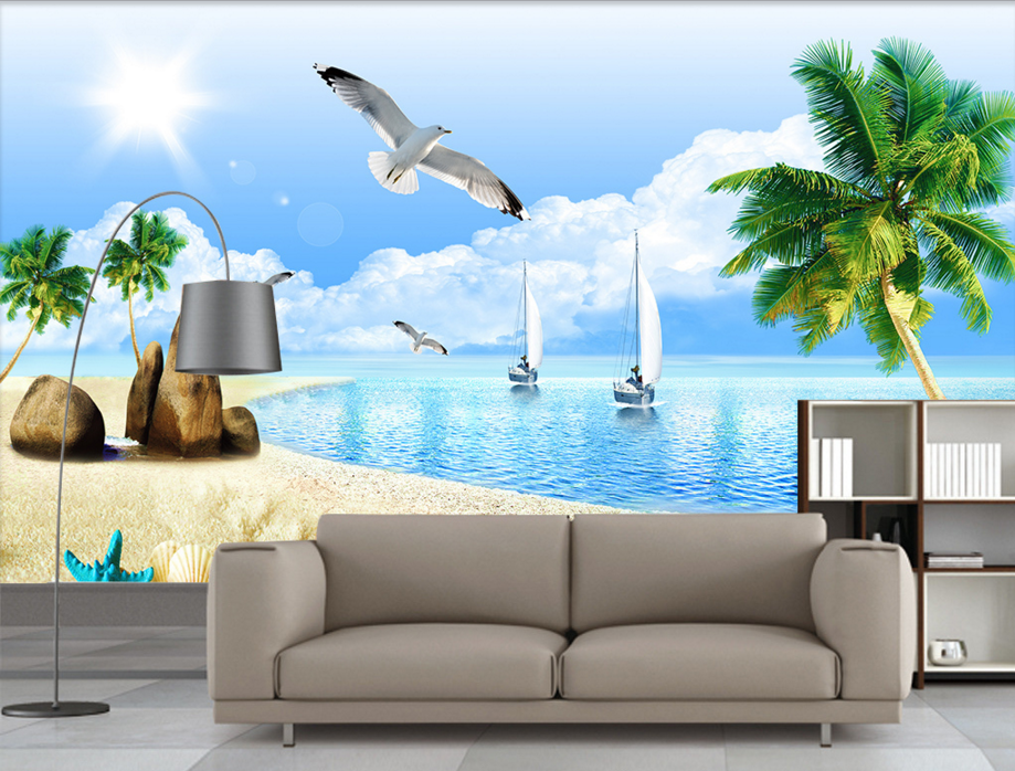 3D Seagull ship 219 Wallpaper AJ Wallpaper