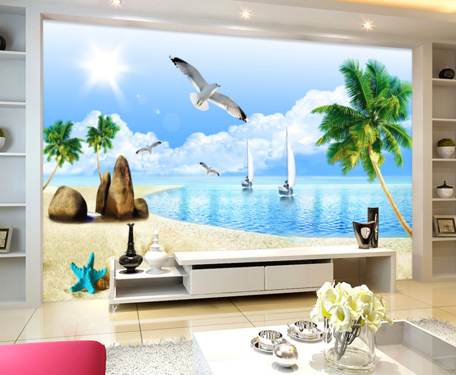 3D Seagull ship 219 Wallpaper AJ Wallpaper