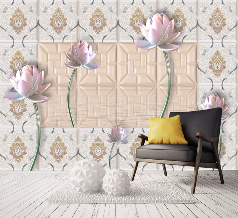 3D Lotus Open 216 Wallpaper AJ Wallpaper