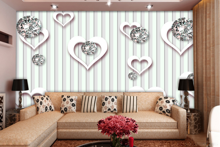 3D Love Crystal 183 Wallpaper AJ Wallpaper