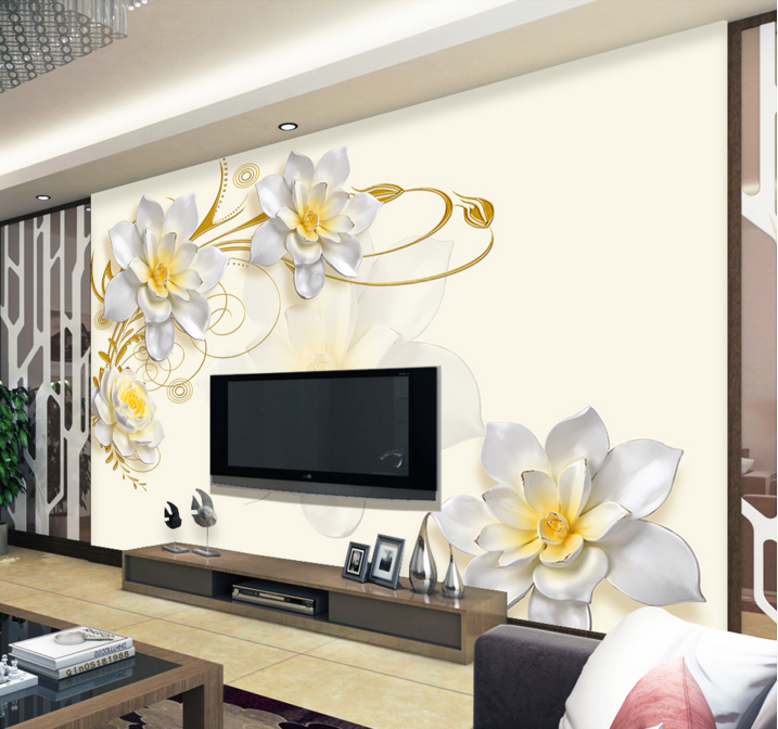 3D Flower Relief 166 Wallpaper AJ Wallpaper