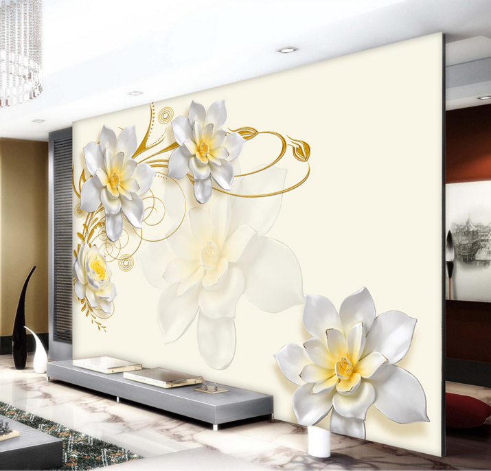 3D Flower Relief 166 Wallpaper AJ Wallpaper