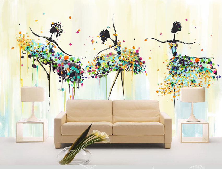 3D Ballet Painting 116 Wallpaper AJ Wallpaper