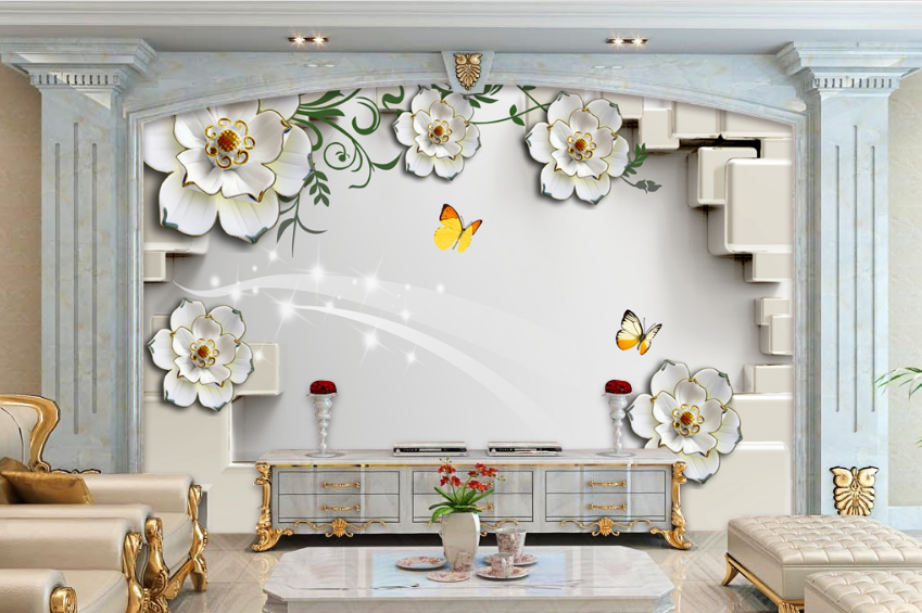 3D Butterfly Stars 100 Wallpaper AJ Wallpaper