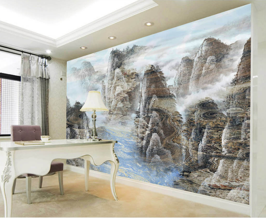 3D Mountain Peak 091 Wallpaper AJ Wallpaper